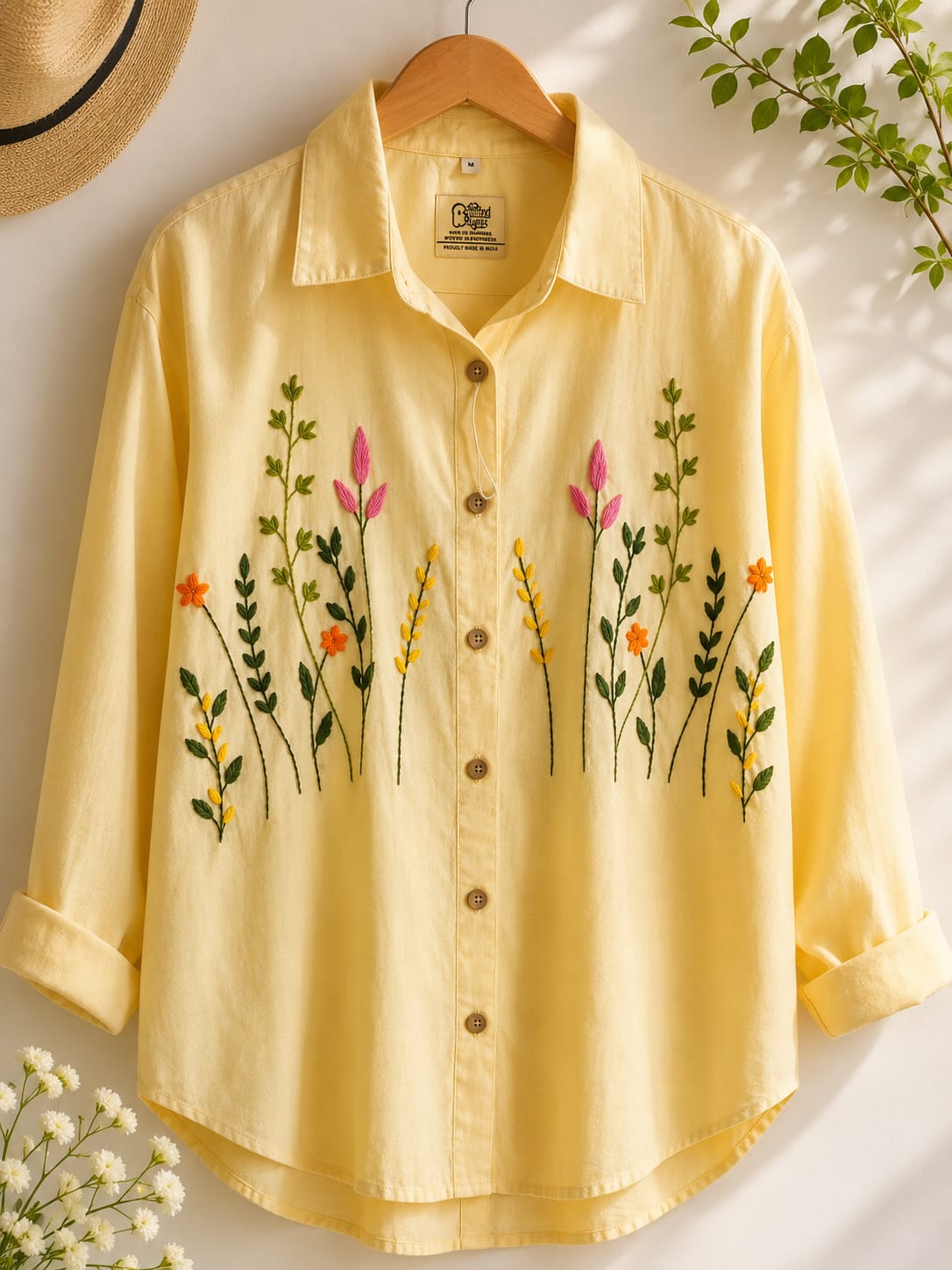 Artisanal Handcrafted Shirt Collection – Elegant Embroidered Linen Shirts in Vibrant Colours