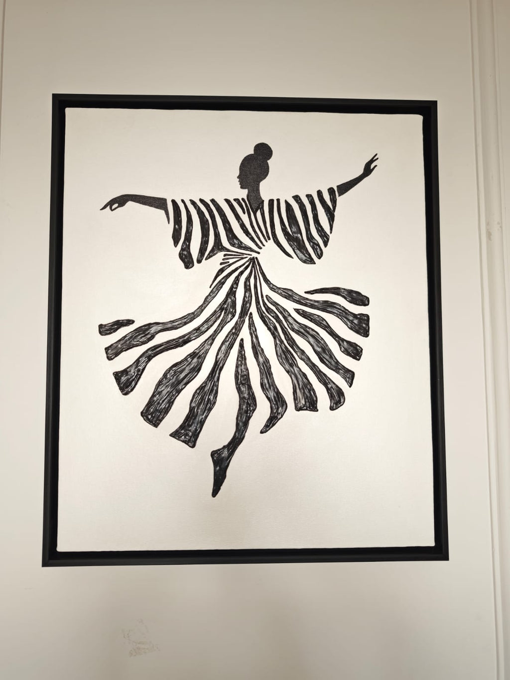 101 Dancing Lady Clay Texture Painting