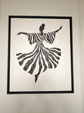 101 Dancing Lady Clay Texture Painting