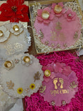2 Handcrafted Resin Puja Thali with Diyas
