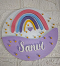 Personalized Name Wall Decor – Handcrafted Round Board