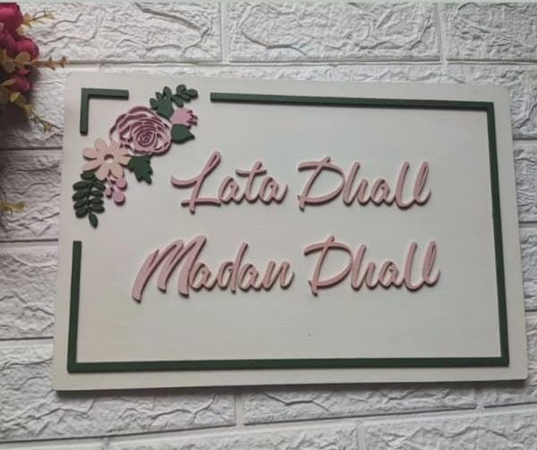 Custom Name Boards & Nameplates – Handcrafted Indian Art for Your Home