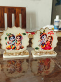4 Car Dashboard God Idol | Radha Krishna & Shiv Ji
