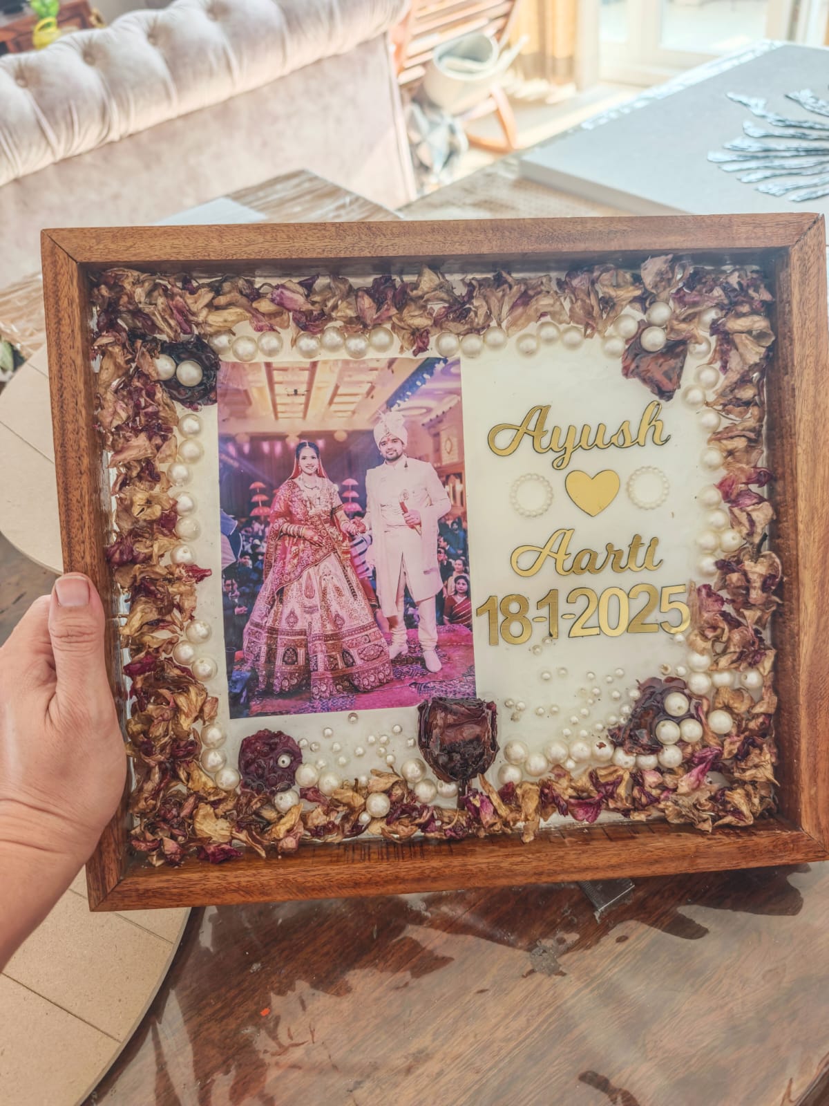 Custom Wedding Keepsake Shadow Box