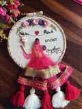Personalized Wedding Couple Embroidery Hoop | Anniversary & Wedding Gift